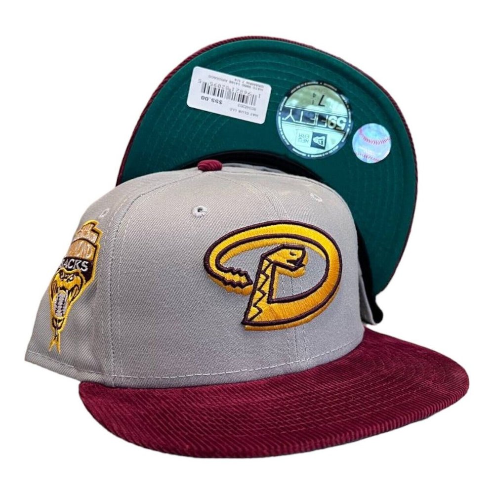 New Era Arizona Diamondbacks 59FIFTY Hat Corduroy Brim Inaugural Patch - Picture 7 of 7